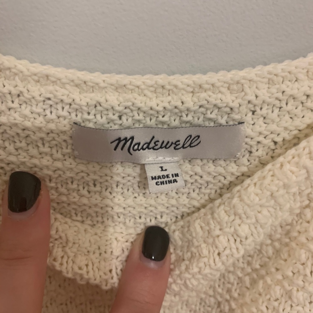 Crotcheted Ruffle-Strap Sweater - Picture 6 of 6